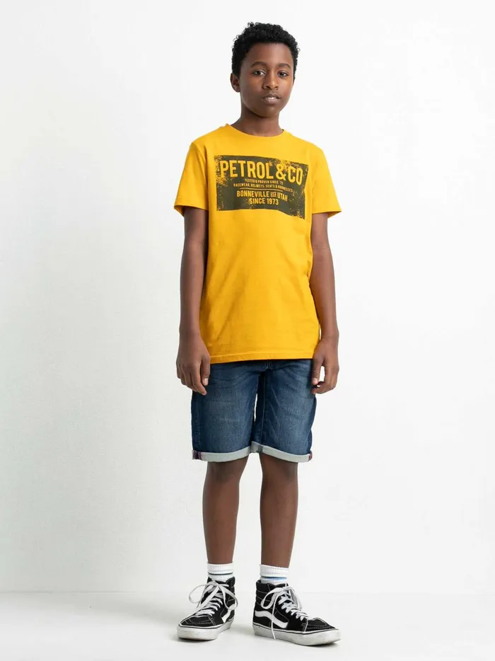 Boys Shorts Petrol Industries Jackson Denim Shorts Concrete Jungle