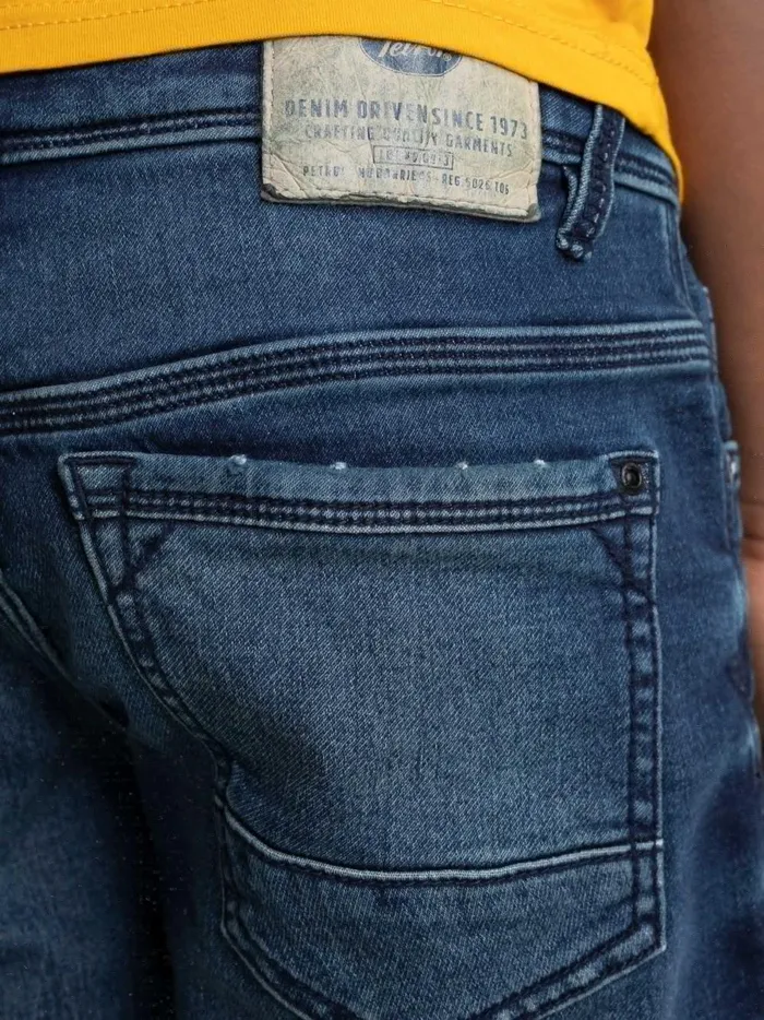 Boys Shorts Petrol Industries Jackson Denim Shorts Concrete Jungle