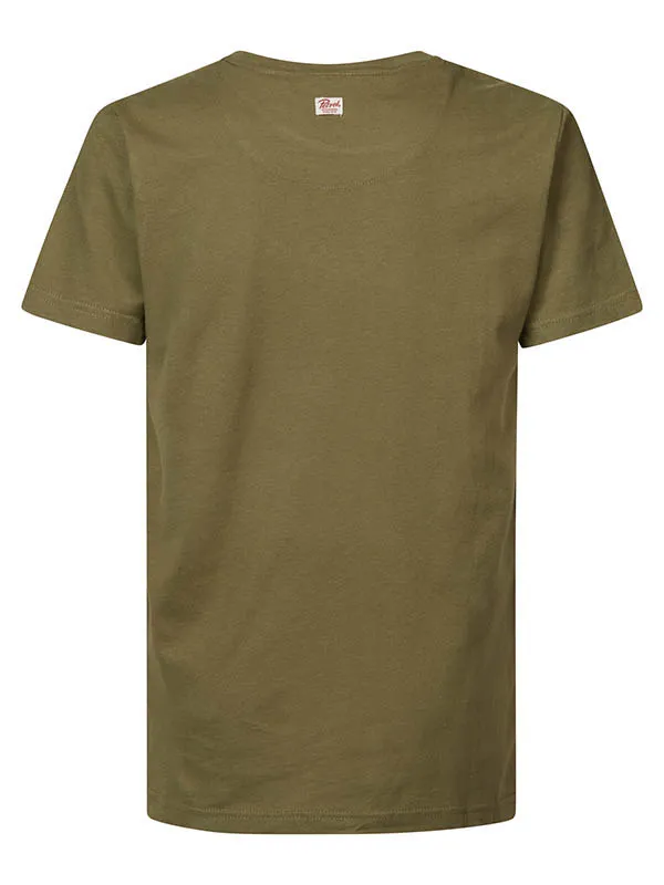 Boys TShirts Petrol Industries Artwork TShirt Dusty Army