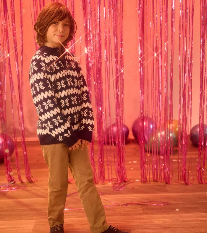 Boys Winter Knit Mock Neck Sweater Hatley