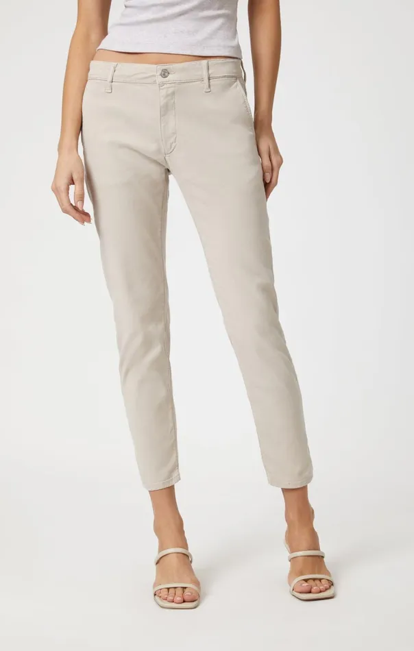 Brooke Slim Chino In Silver Grey Luxe Twill Women Mavi Jeans Pants Brooke Slim Chino In Silver Grey Luxe Twill Women Mavi Jeans Pants