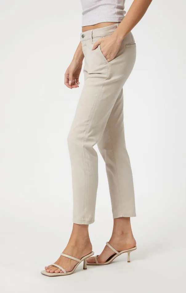 Brooke Slim Chino In Silver Grey Luxe Twill Women Mavi Jeans Pants Brooke Slim Chino In Silver Grey Luxe Twill Women Mavi Jeans Pants