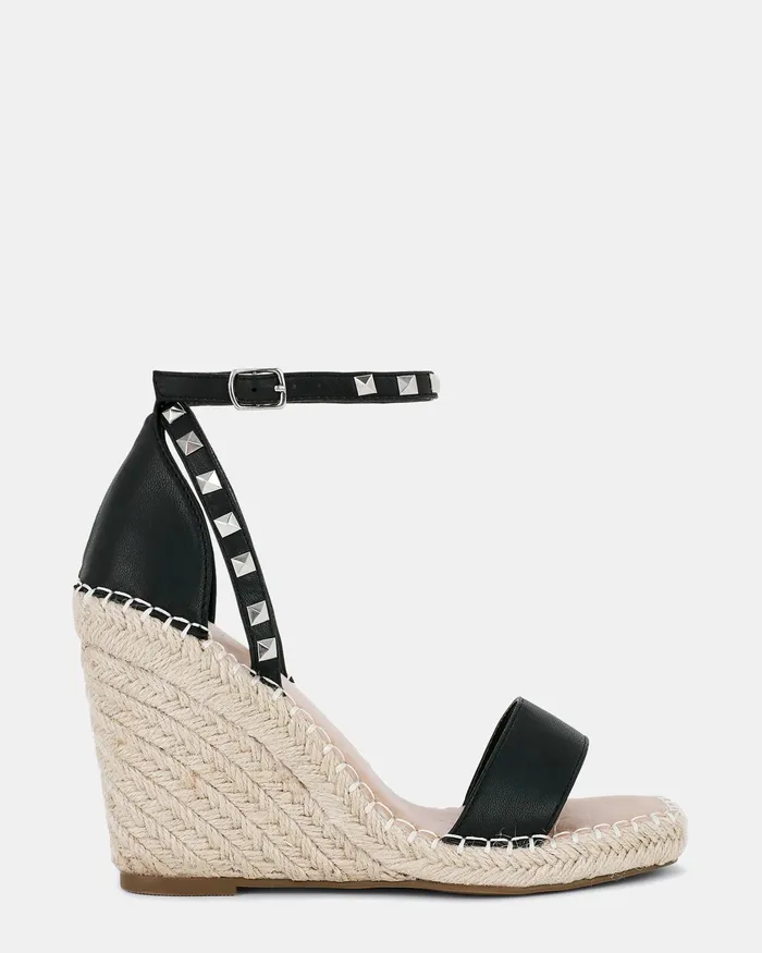 BUBBY BLACK Wedges NOVO Shoes Women
