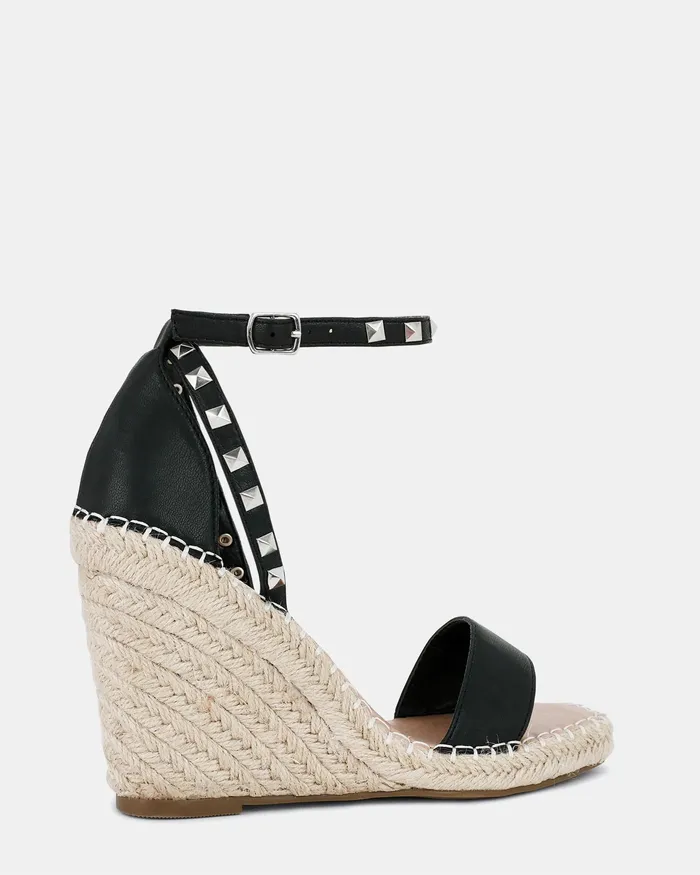 BUBBY BLACK Wedges NOVO Shoes Women