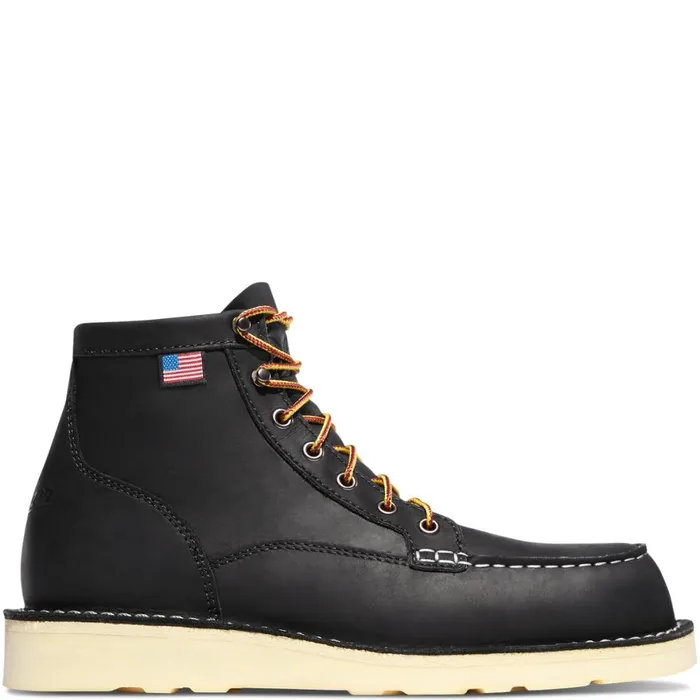 Bull Run Moc Toe 6quot Black Men Danner Boots