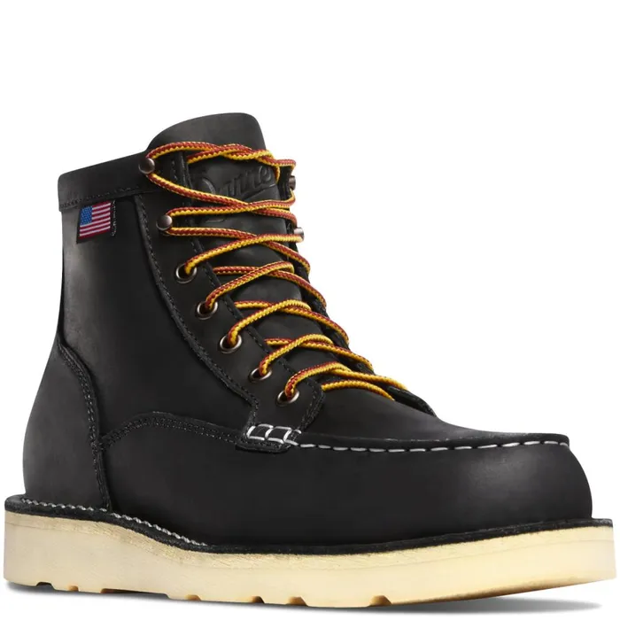 Bull Run Moc Toe 6quot Black Men Danner Boots