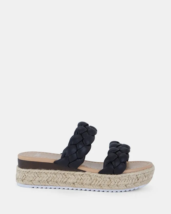 BUSTER BLACK Women Wedges NOVO Shoes