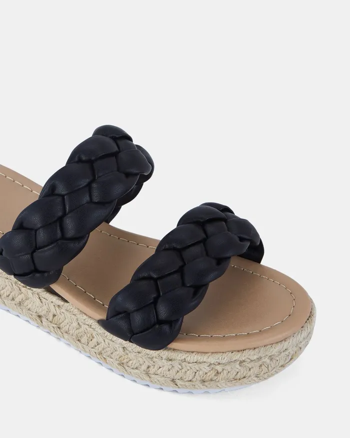 BUSTER BLACK Women Wedges NOVO Shoes