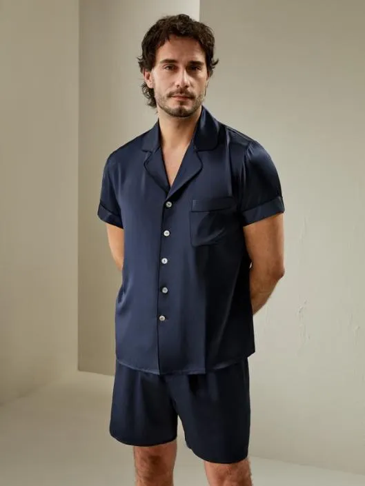 Buy Mens Pajama Short Sets 100 Pure Silk Nightwear Men Lilysilk Pajamas