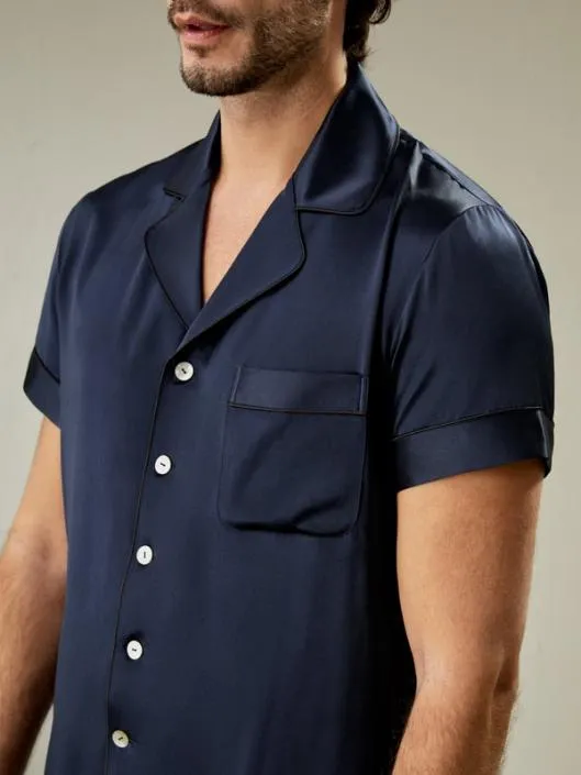 Buy Mens Pajama Short Sets 100 Pure Silk Nightwear Men Lilysilk Pajamas