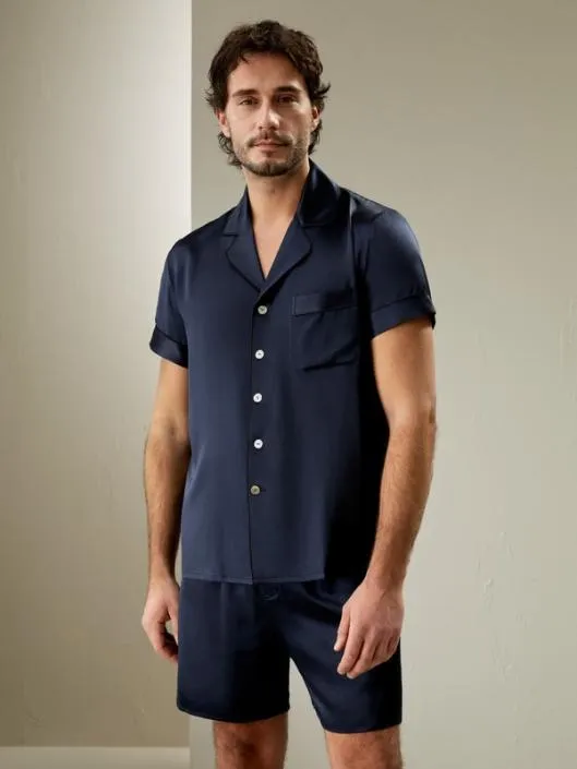 Buy Mens Pajama Short Sets 100 Pure Silk Nightwear Men Lilysilk Pajamas