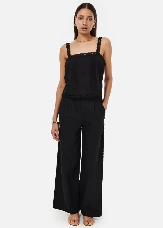 CAMI NYC Camisoles Women Alessandra Cotton Camisole Black