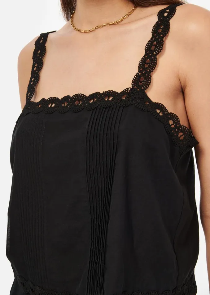 CAMI NYC Camisoles Women Alessandra Cotton Camisole Black