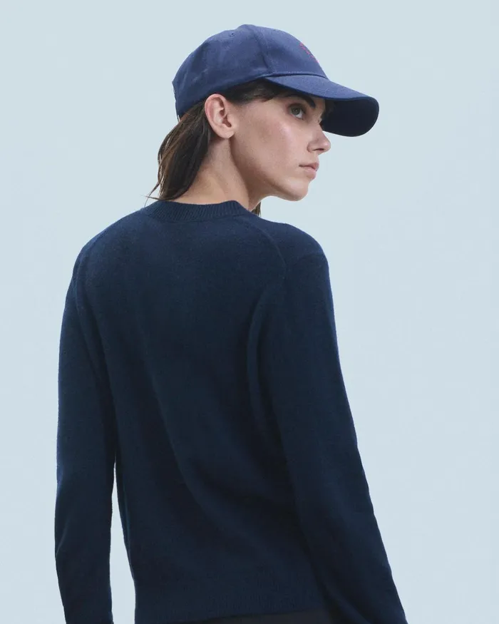 Caps From Future Embroidered Heart Curved Visor Cap Navy