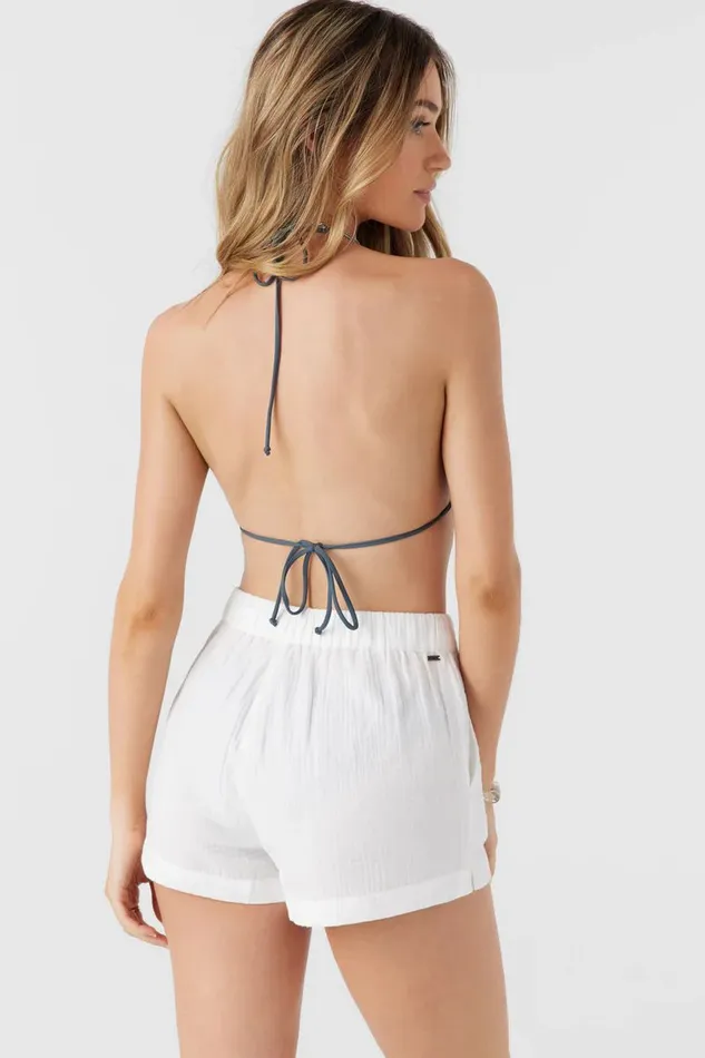 CARALEE DOUBLE GAUZE SHORTS White Women O039NEILL Collections