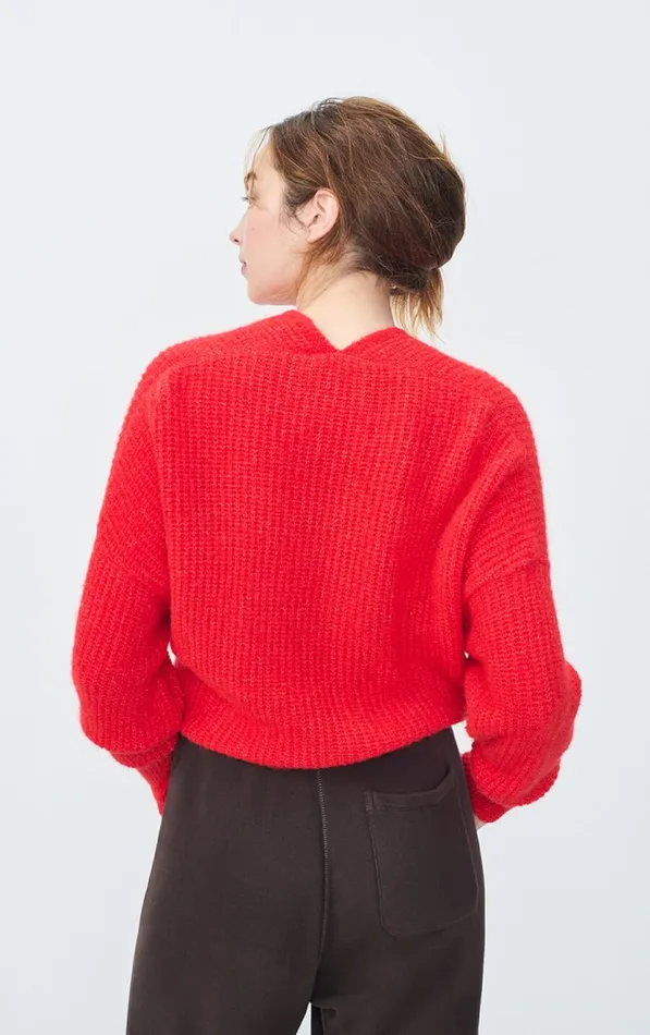 Cardigan East Melange Pepper Women American Vintage Jumpers and Cardigans Cardigan East Melange Pepper Women American Vintage Jumpers and Cardigans