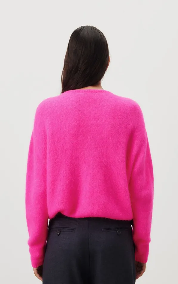 Cardigan Vitow Neon Pink Melange Women American Vintage Jumpers and Cardigans Cardigan Vitow Neon Pink Melange Women American Vintage Jumpers and Cardigans