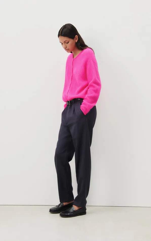 Cardigan Vitow Neon Pink Melange Women American Vintage Jumpers and Cardigans Cardigan Vitow Neon Pink Melange Women American Vintage Jumpers and Cardigans