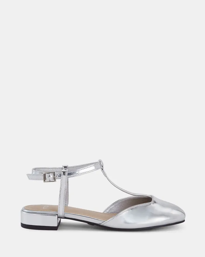 CASERTA SILVER Ballet Flats Women Casuals NOVO Shoes