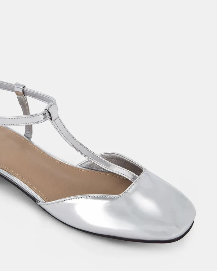 CASERTA SILVER Ballet Flats Women Casuals NOVO Shoes