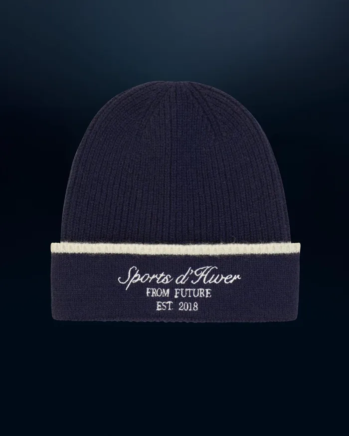 Cashmere Beanies From Future Cuffed Hat Navy