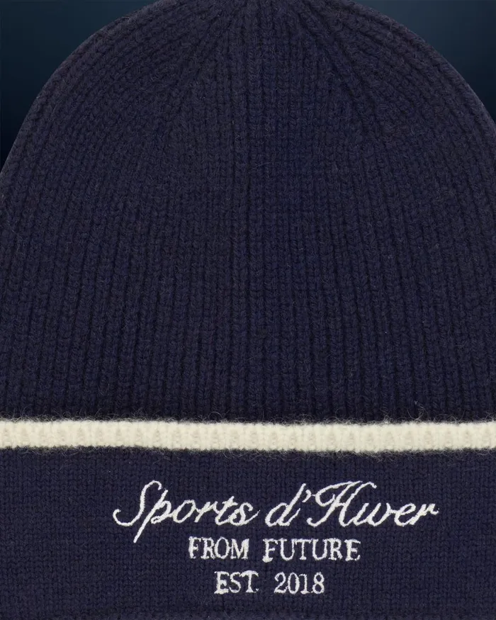 Cashmere Beanies From Future Cuffed Hat Navy