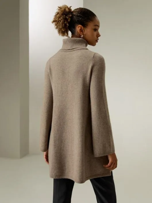 Cashmere Detachable Turtleneck Pullover Sweater Women Jumpsuits Lilysilk Knitwear