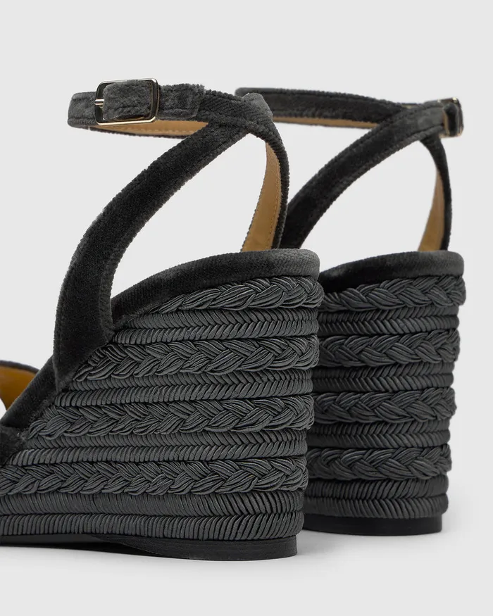 Castaer Bles243 Plomo Women Wedges