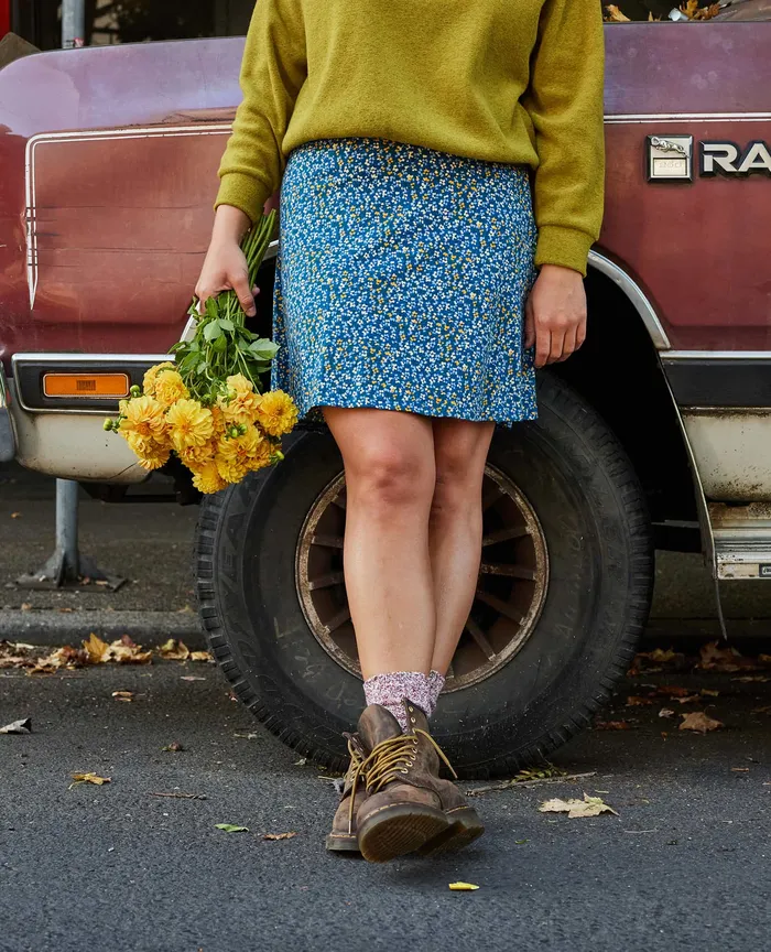 Chaka Skirt Cornflower Ditsy Print Skirts and Skorts ToadandCo Women8217s