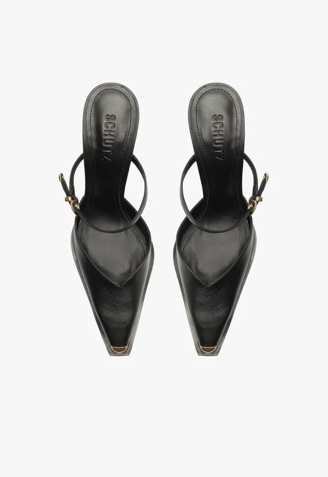 Charlotte Mule Pump Black Women Schutz Shoes