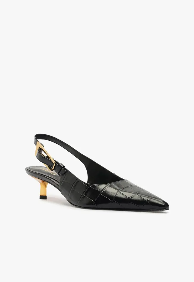 Ciara Mid Pump Black Women Schutz Shoes
