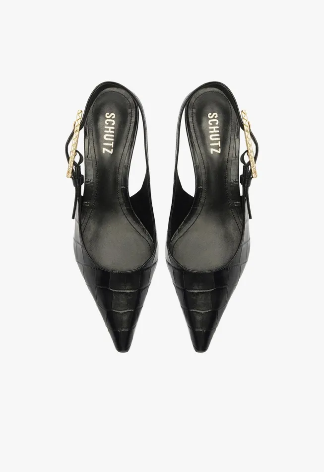 Ciara Mid Pump Black Women Schutz Shoes