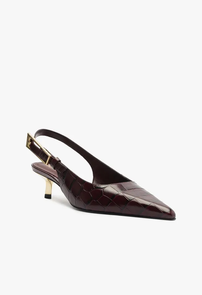 Ciara Mid Pump Cherry Wine Women Schutz Shoes