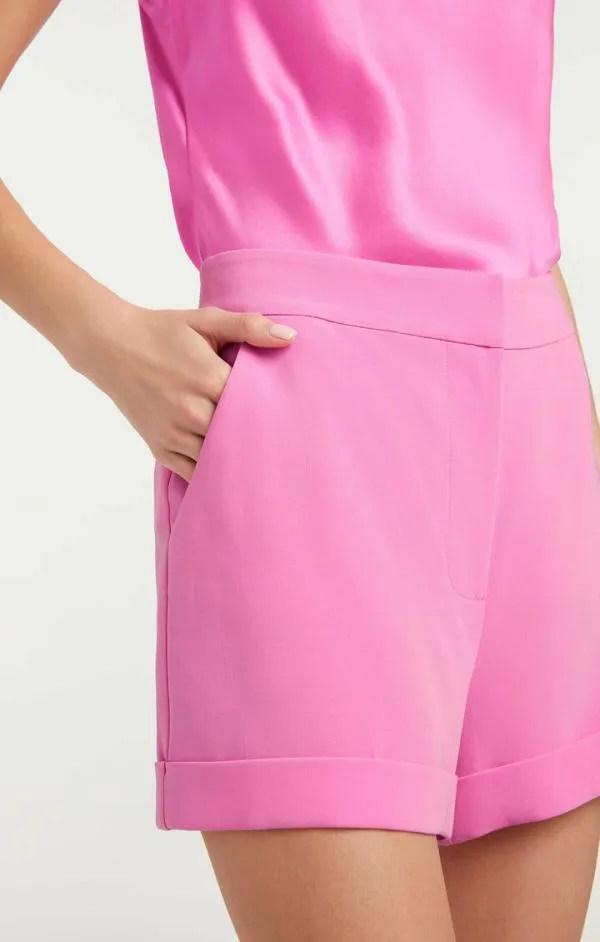 Cinq Sept Crepe Elaine Short Neon Pink Women Shorts