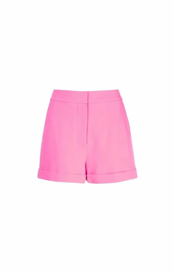 Cinq Sept Crepe Elaine Short Neon Pink Women Shorts