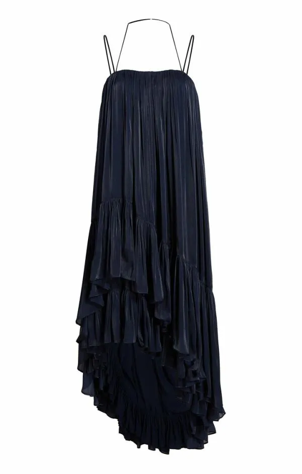 Cinq Sept Soliel Dress Navy Women Midi