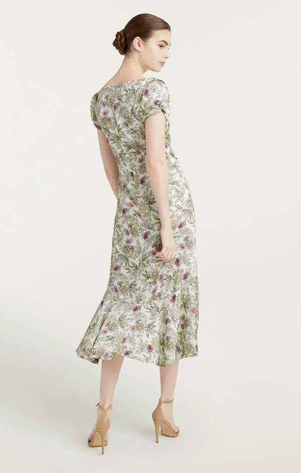 Cinq Sept Walker Dress Ivory Multi Women Midi