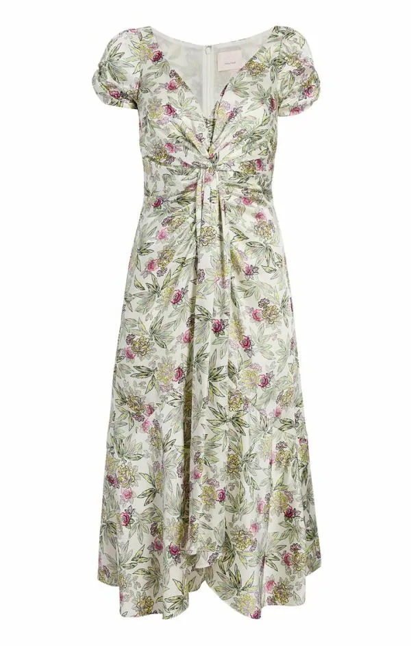 Cinq Sept Walker Dress Ivory Multi Women Midi