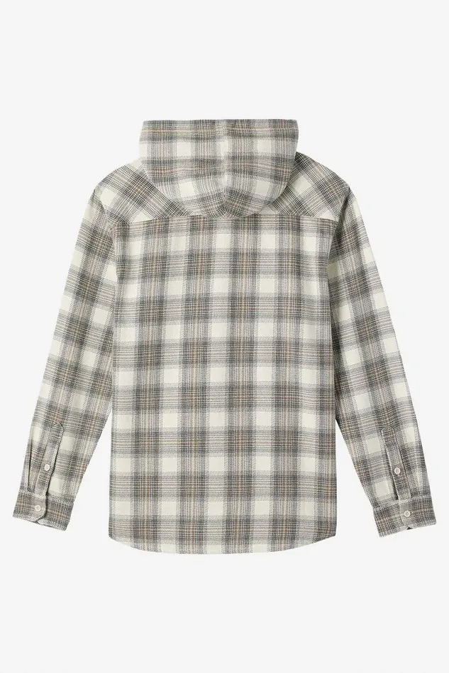 CLAYTON HOOD STANDARD FIT LONG SLEEVE SHIRT Cream Men O039NEILL Clothing