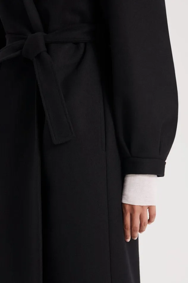 Coats Women Scanlan Theodore HOODED DUFFLE Black