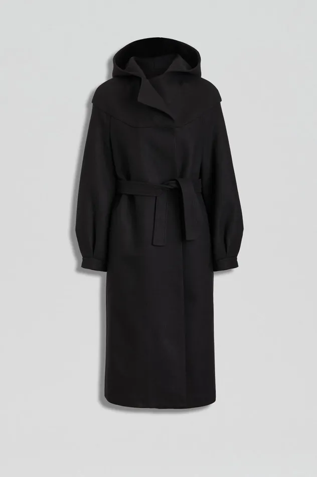 Coats Women Scanlan Theodore HOODED DUFFLE Black