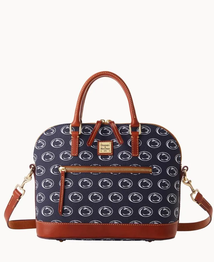 Collegiate Penn State University Domed Zip Satchel Penn State Woman Dooney and Bourke Satchels