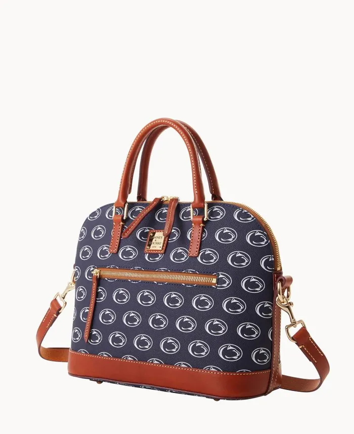 Collegiate Penn State University Domed Zip Satchel Penn State Woman Dooney and Bourke Satchels Collegiate Penn State University Domed Zip Satchel Penn State Woman Dooney and Bourke Satchels