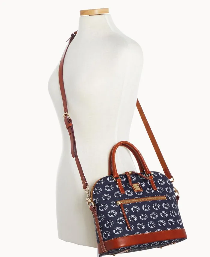 Collegiate Penn State University Domed Zip Satchel Penn State Woman Dooney and Bourke Satchels Collegiate Penn State University Domed Zip Satchel Penn State Woman Dooney and Bourke Satchels