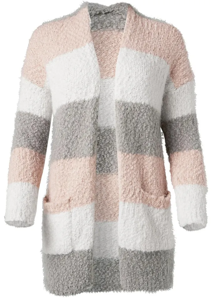 COZY STRIPED CARDIGAN Blush Multi Women VENUS Cardigans and Dusters