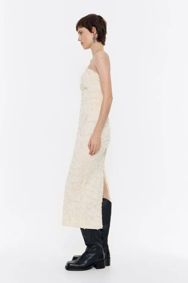 Cream Sweetheart Neckline Dress Cream Women Bimba Y Lola Dresses And Jumpsuits Cream Sweetheart Neckline Dress Cream Women Bimba Y Lola Dresses And Jumpsuits