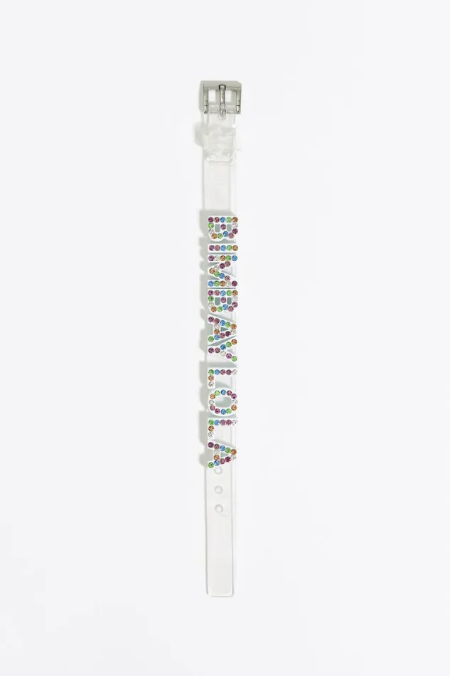 Crystals And Logo Transparent Bracelet White Women Bimba Y Lola Jewelry Crystals And Logo Transparent Bracelet White Women Bimba Y Lola Jewelry