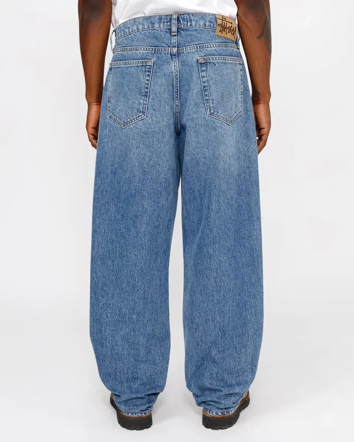 Denim MenWomen Stussy BIG OL039 JEAN DENIM Medium Blue Denim MenWomen Stussy BIG OL039 JEAN DENIM Medium Blue