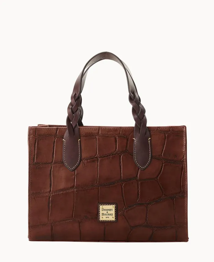 Denison Gia Satchel Cognac Woman Dooney and Bourke Satchels