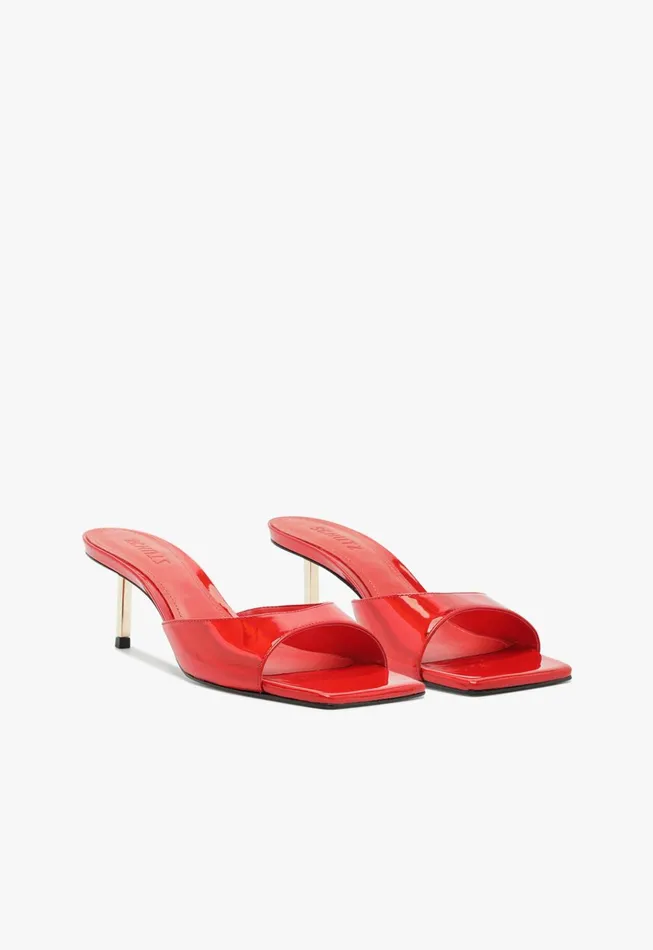 Dethalia Pin Sandal Red Women Schutz Shoes Mules